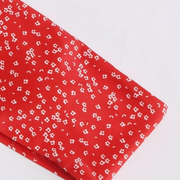 DITSY FLORAL BANDAU HIGH WAISTED BIKINI SWIMSUIT BY SHEINSIZE L (US 8-10) - Picture 5 of 5